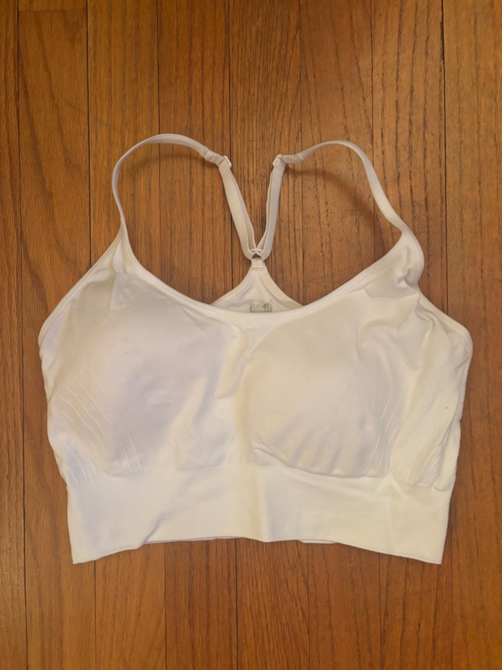 Pro-Fit Wireless White Seamless Racerback Bralette - Soft Support